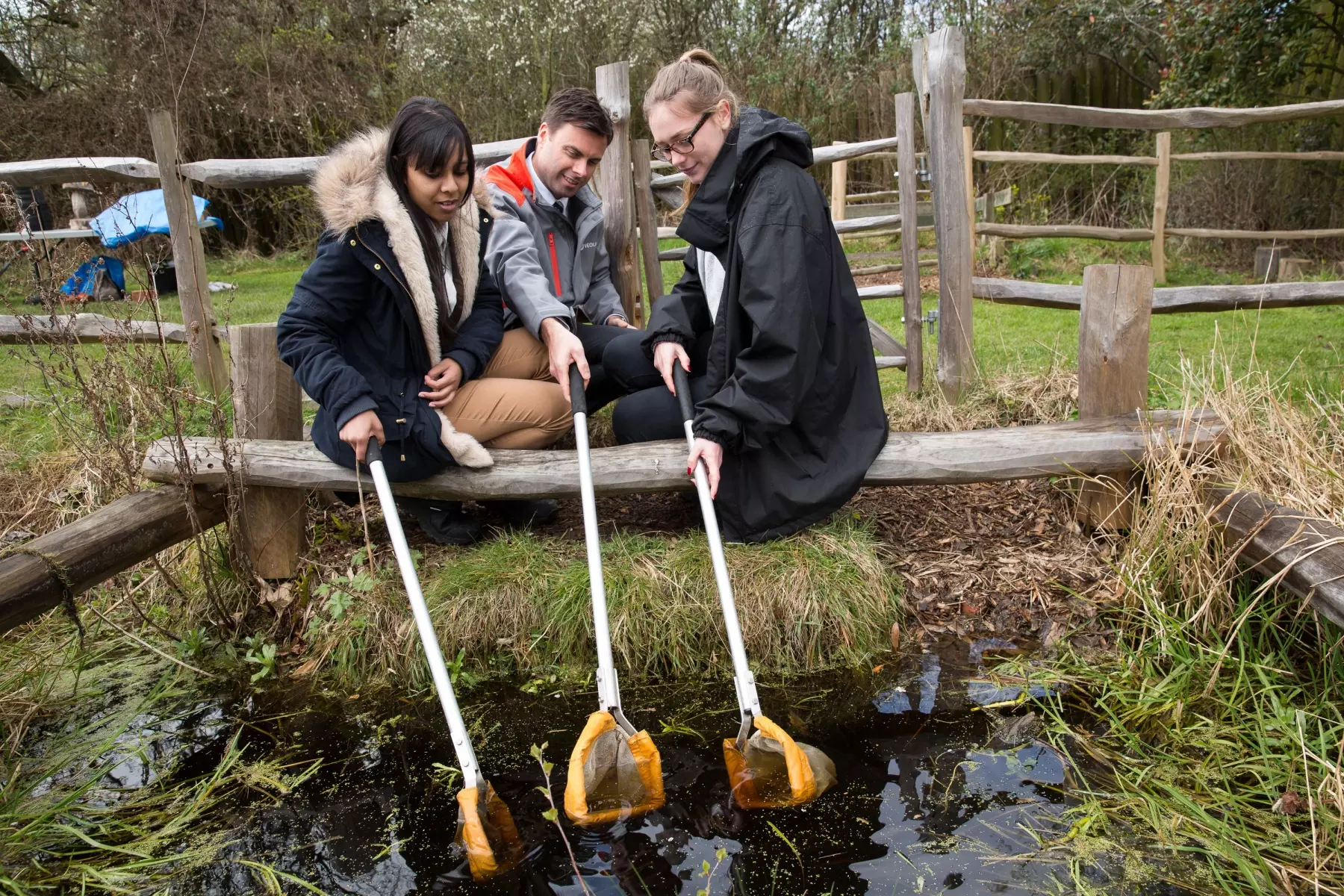 Pond dipping at Eco Park