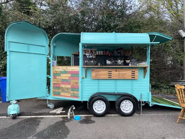 Converted horsebox into a coffee cart